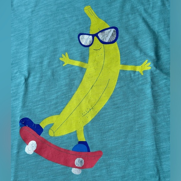 Mini Boden Printed Humour T-shirt Hot Spring Banana size 2-3Y NWT - Picture 2 of 8